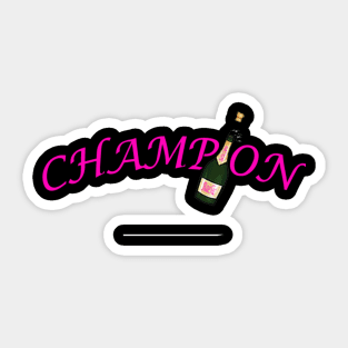 Champion Sticker